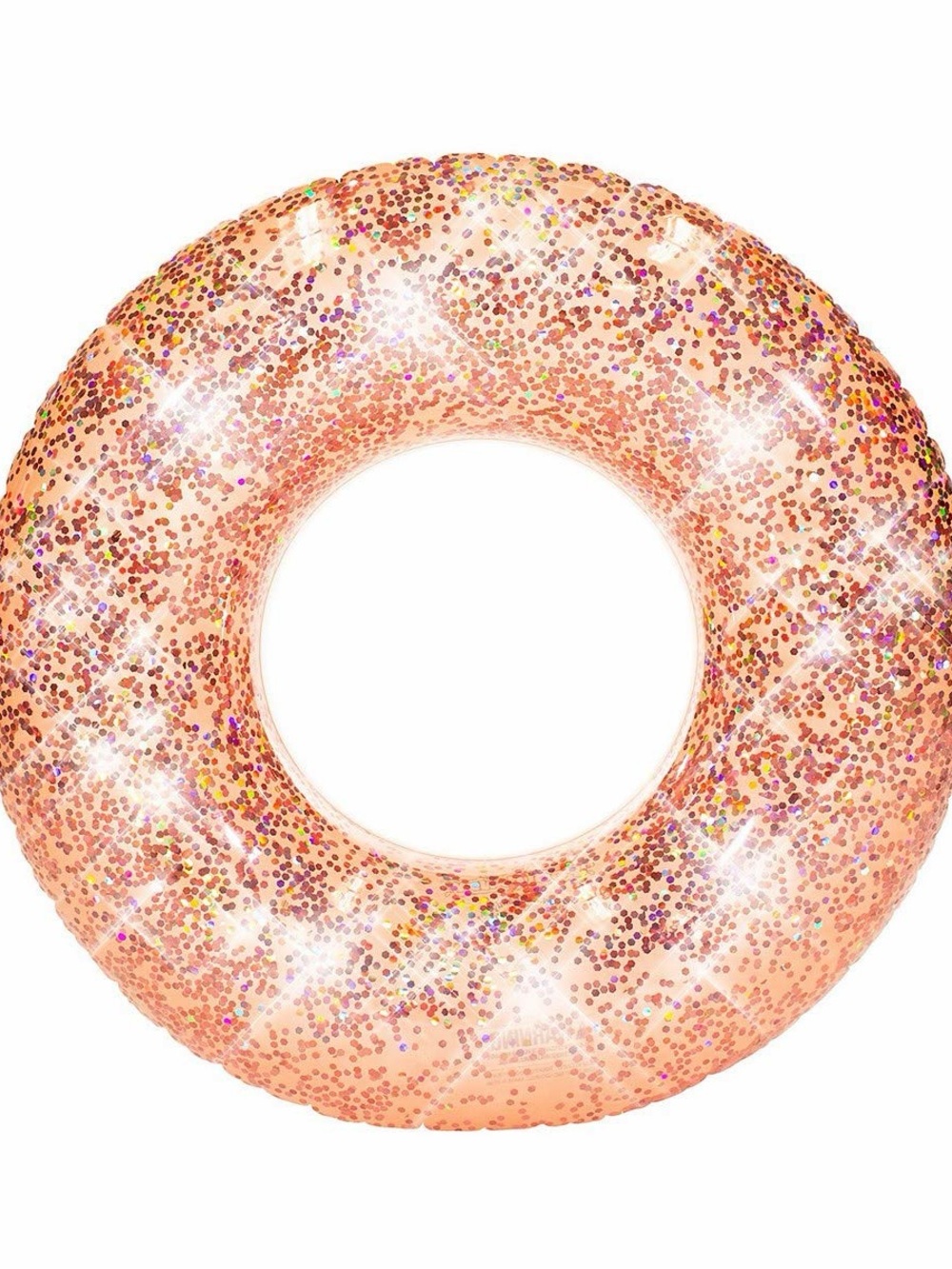 B & D GROUP Glitter Pool Tube 48" - Rose Gold Glitter